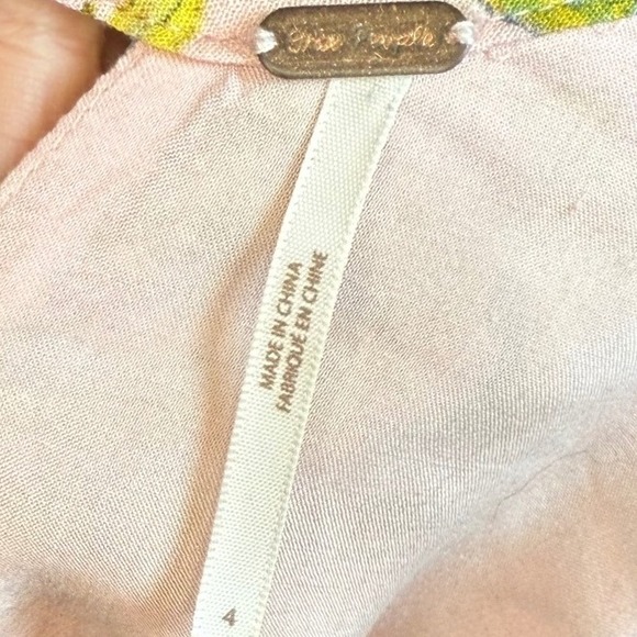 Free People, We the Free Tegan Printed Mini Dress, Long Sleeve Mini Dress Size 4 - Picture 10 of 11